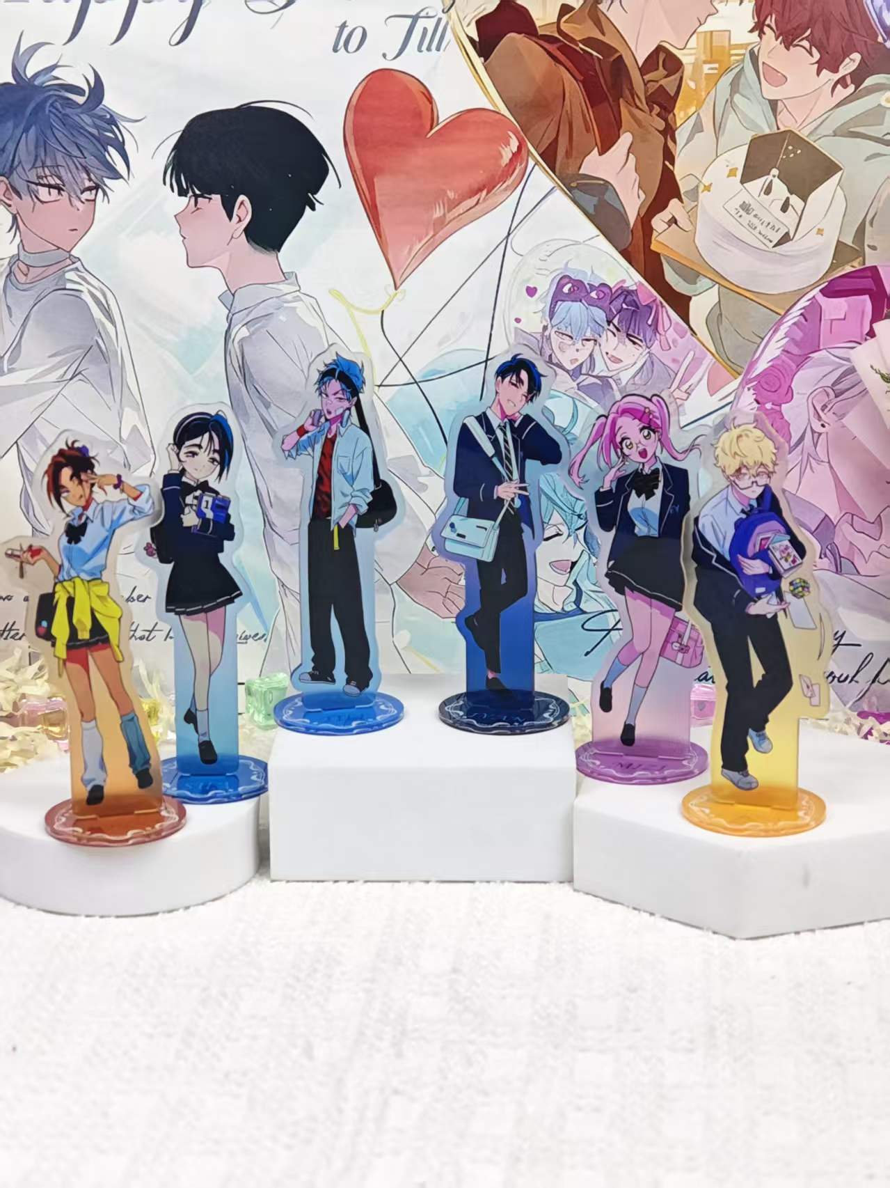 Figma Stand Set - Alien Stage Campus AU Acryl-Ständer-Set, niedliche