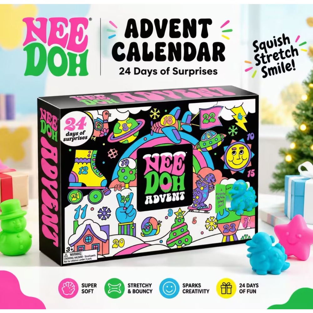 Fidget Cube Original - 2026 Weihnachts-Adventskalender Blindbox Needoh Nice Cube