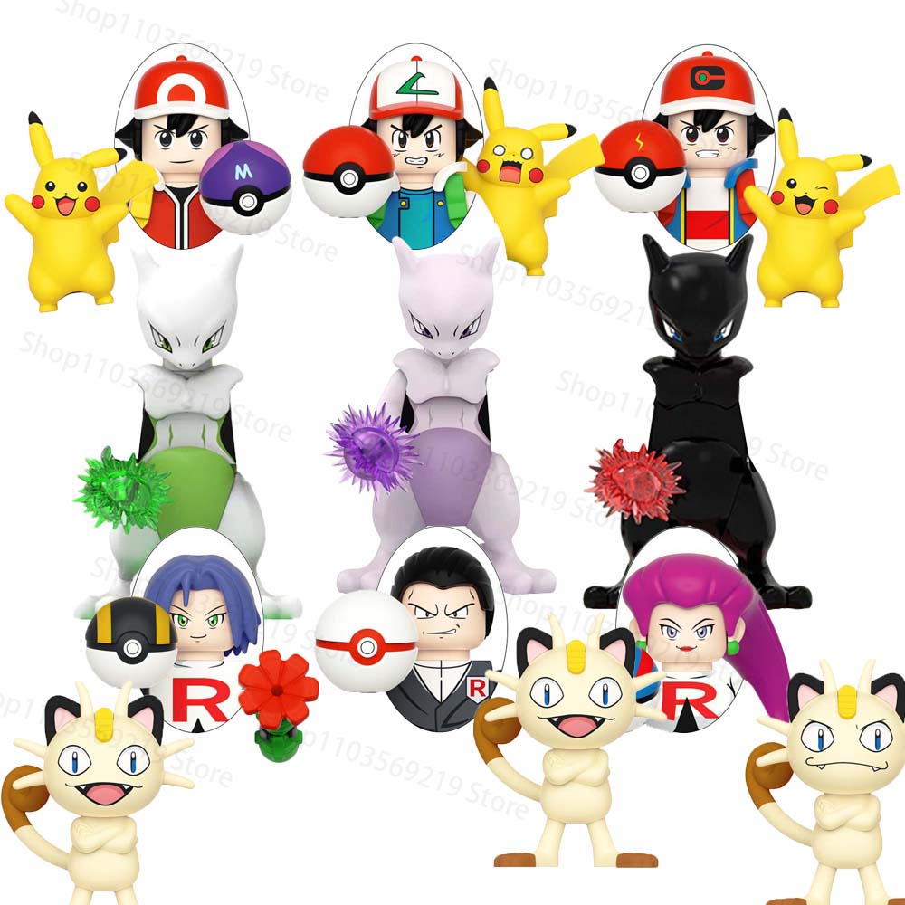 Building Block Mini - Neuer Haustiertrainer Cartoon-Modell Jessie Meowth Meowth