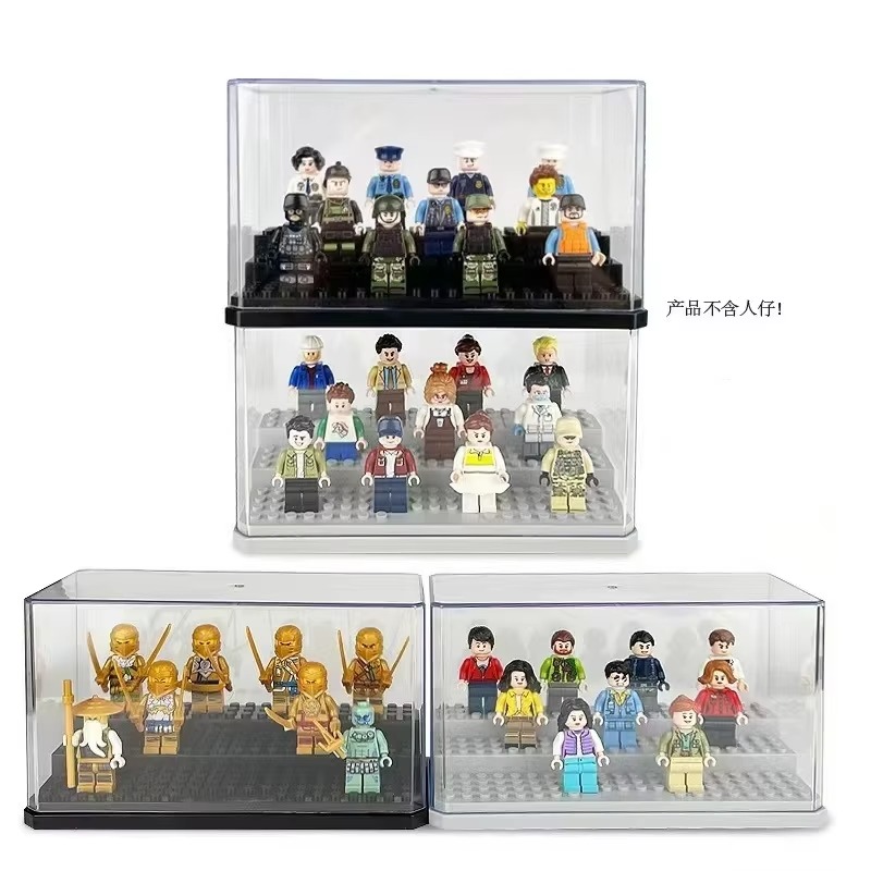 Building Block Mini - Acryl-Vitrine für Minifiguren, stapelbare und staubdichte