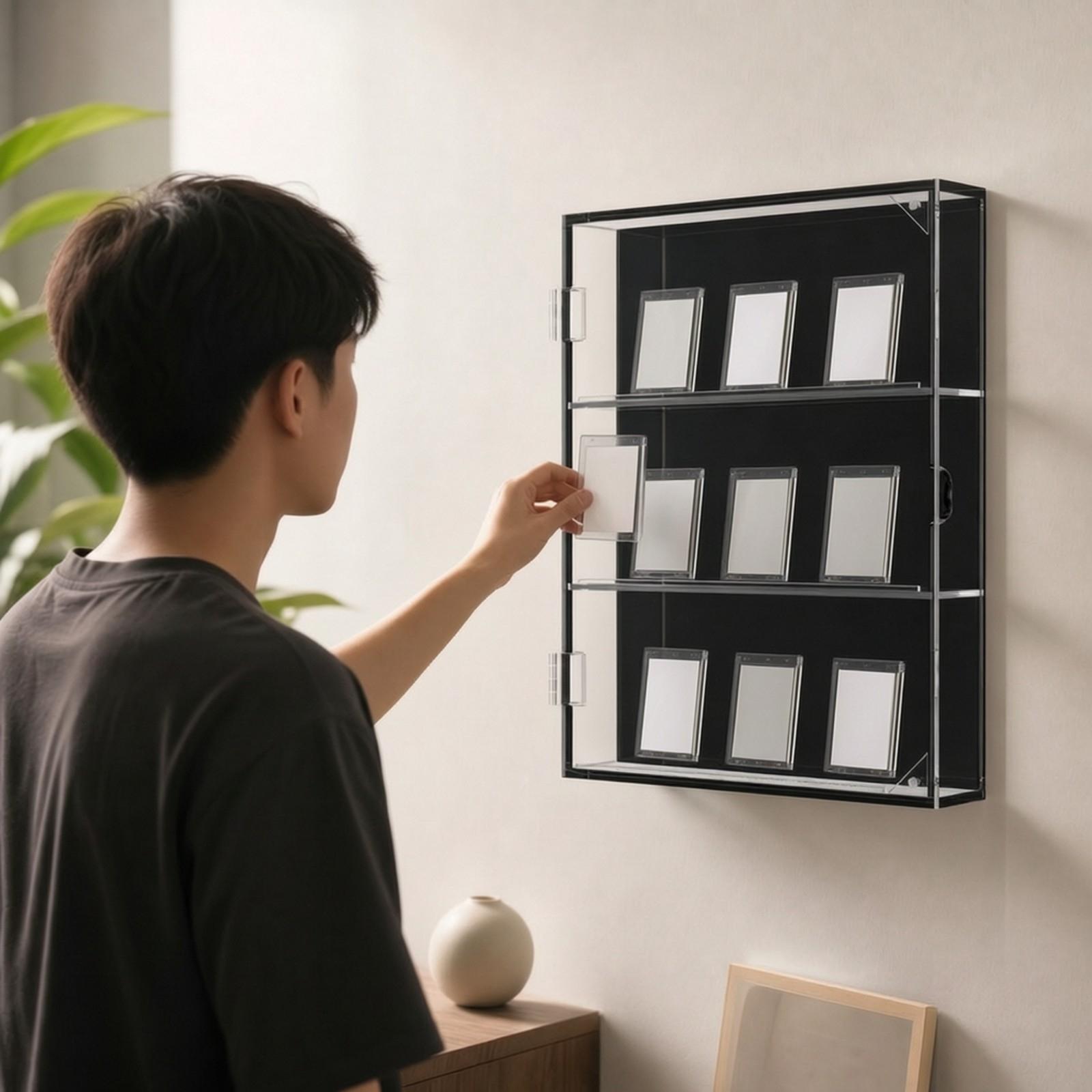 Acryl-Wandkartenhalter mit Tür – Display Case Acrylic Bewertung und Preis